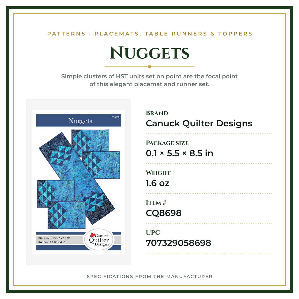 Product Specifications – Nuggets