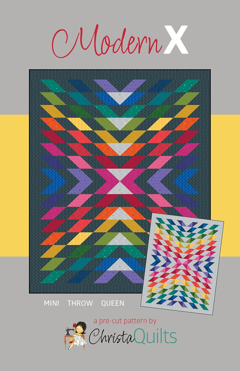 Modern X Quilt Pattern