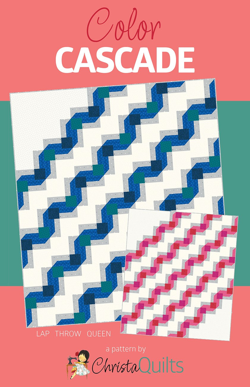 Color Cascade Quilt Pattern