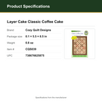Product Specifications – Layer Cake Classic Coffee Cake