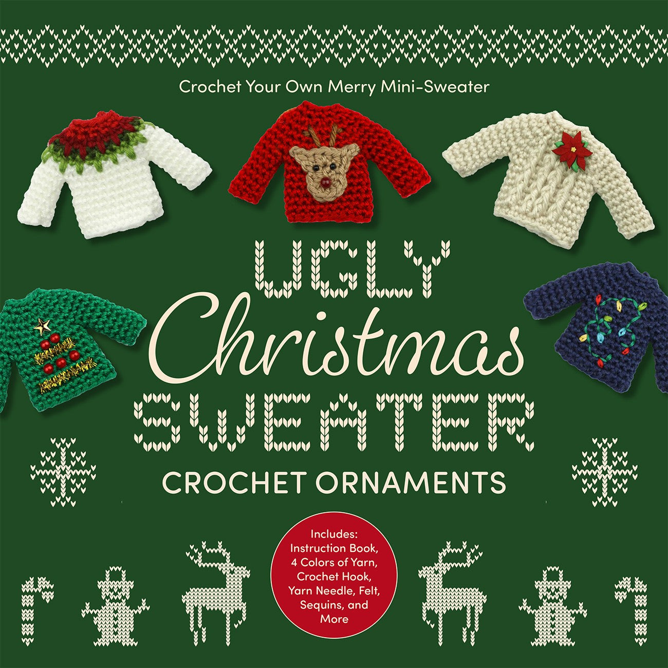 Ugly Christmas Sweater Crochet Ornaments
