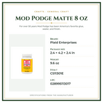 Product Specifications – Mod Podge Matte 8 oz