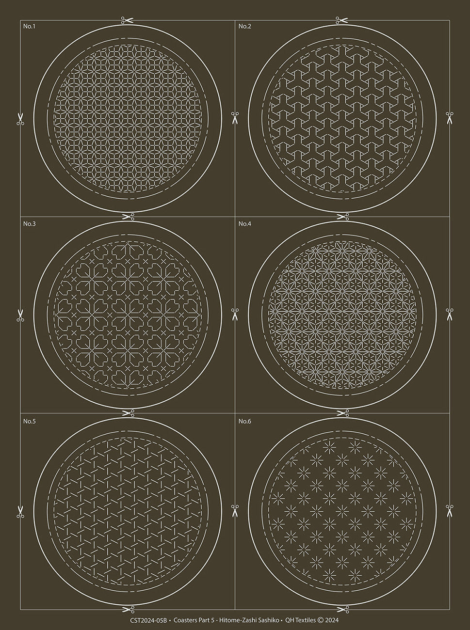 Coaster Part 5 Hitome-Zashi Coaster Kit Slate