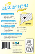 Hello Connecticut Pillow Pattern