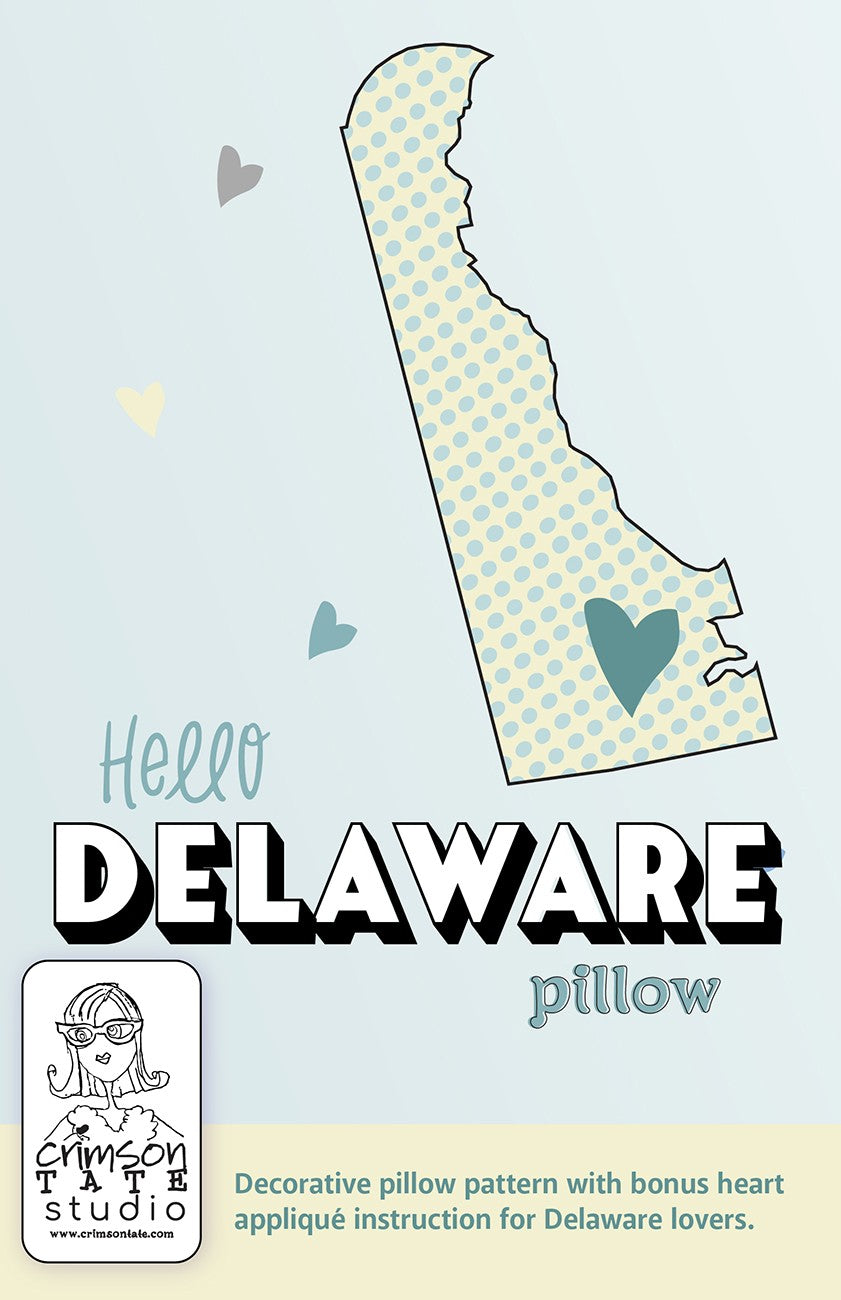 Hello Delaware Pillow Pattern