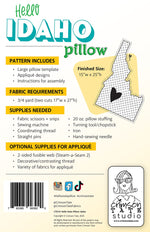 Hello Idaho Pillow Pattern