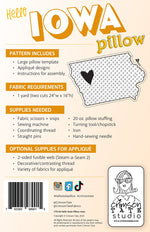 Hello Iowa Pillow Pattern