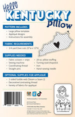 Hello Kentucky Pillow Pattern
