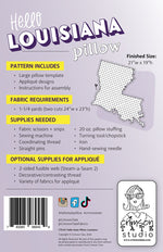 Hello Louisiana Pillow Pattern