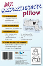 Hello Massachusetts Pillow Pattern