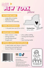 Hello New York Pillow Pattern