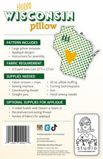Hello Wisconsin Pillow Pattern