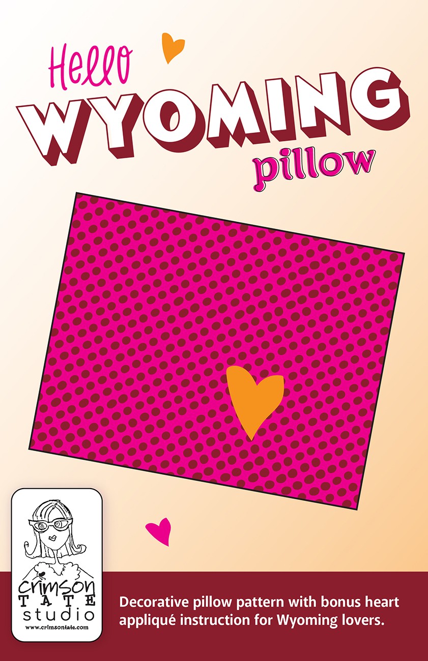 Hello Wyoming Pillow Pattern
