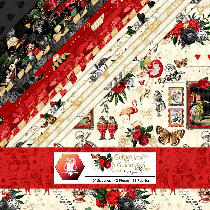 Curiouser & Curiouser 42pcs, 2-4 Pieces of Each Print