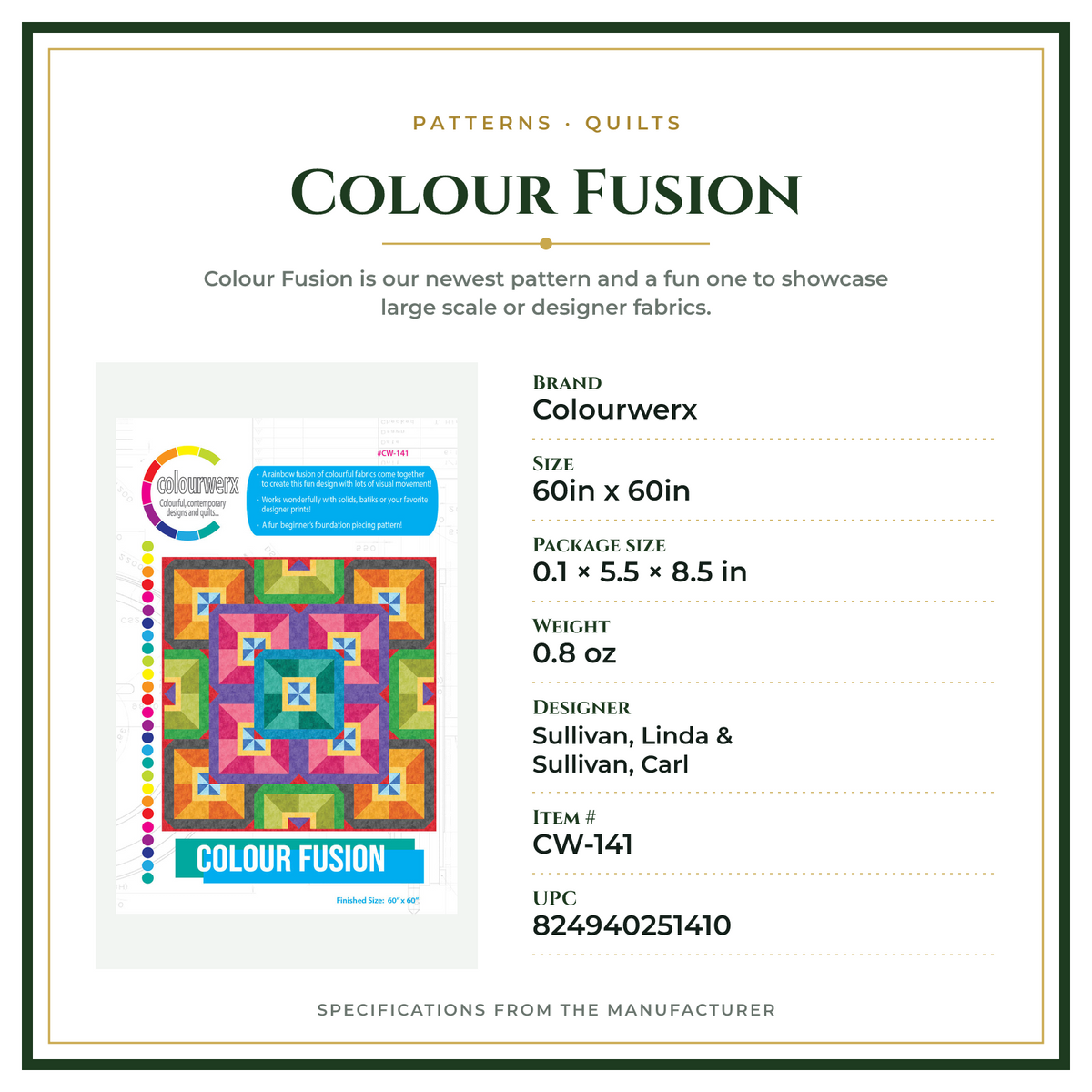 Product Specifications – Colour Fusion