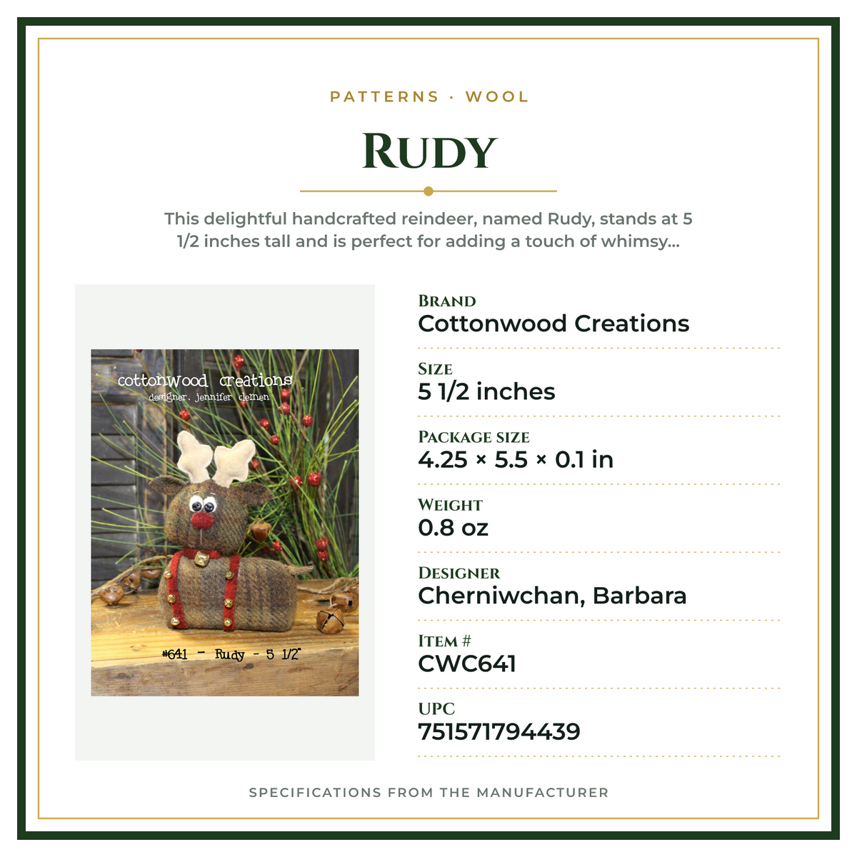 Product Specifications – Rudy