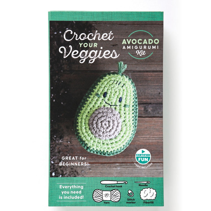 Crochet Your Veggies Amigurumi Kit Avocado