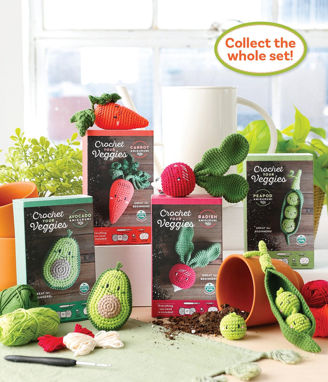 Crochet Your Veggies Amigurumi Kit Carrot