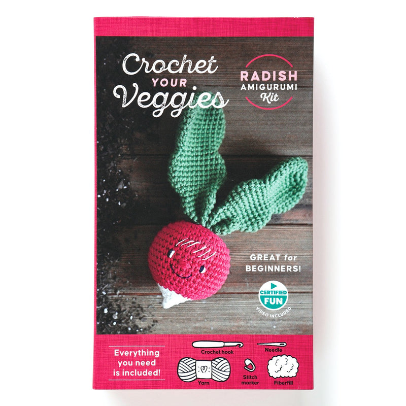Crochet Your Veggies Amigurumi Kit Radish