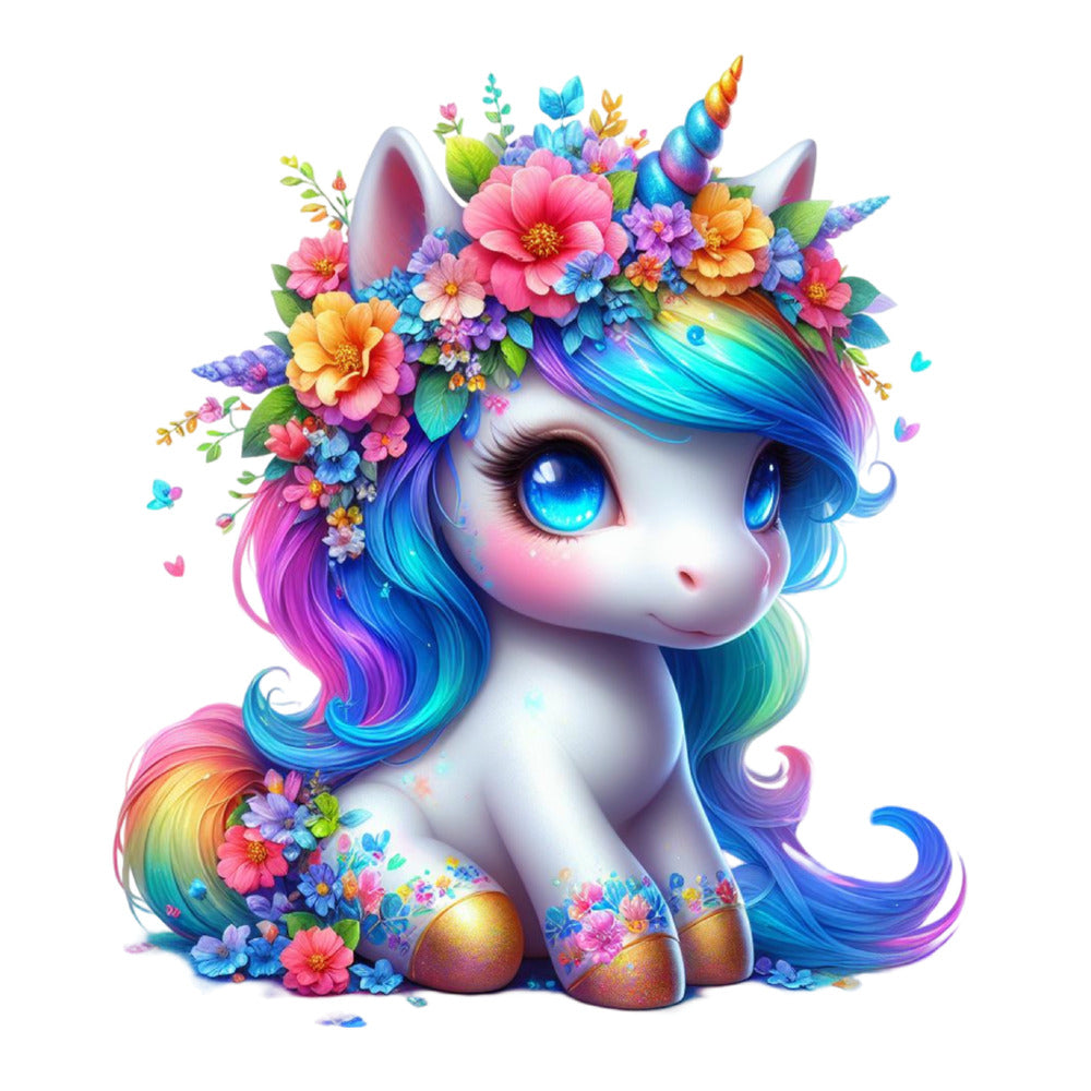 Colorful Magical Unicorn Fabric Panel 1