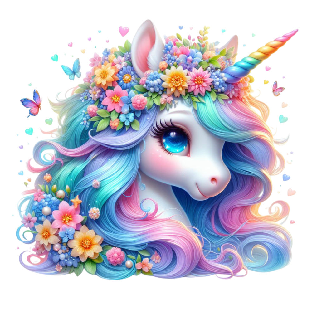 Colorful Magical Unicorn Fabric Panel 10