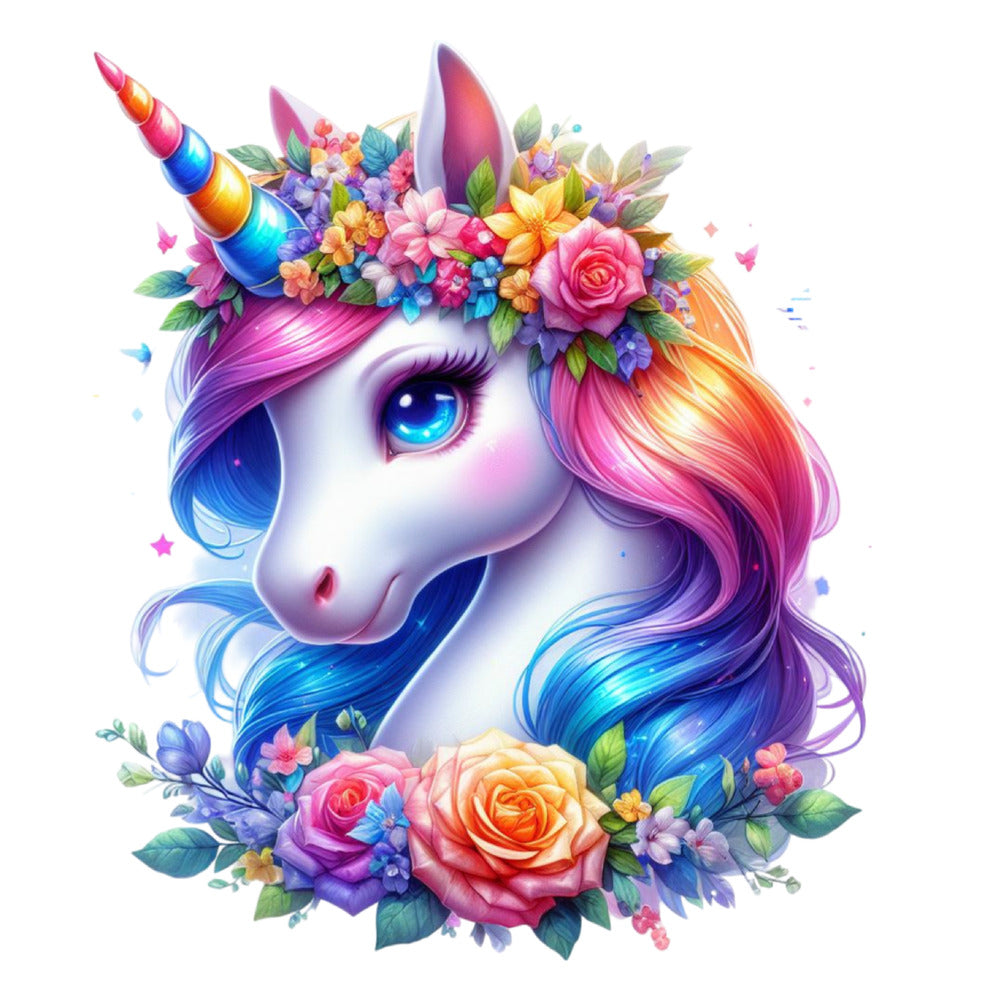 Colorful Magical Unicorn Fabric Panel 13