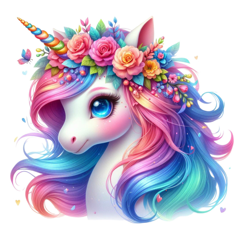 Colorful Magical Unicorn Fabric Panel 17