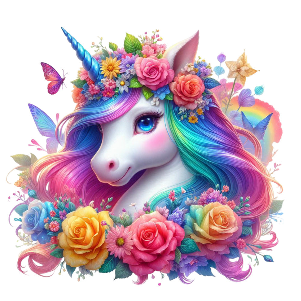 Colorful Magical Unicorn Fabric Panel 18
