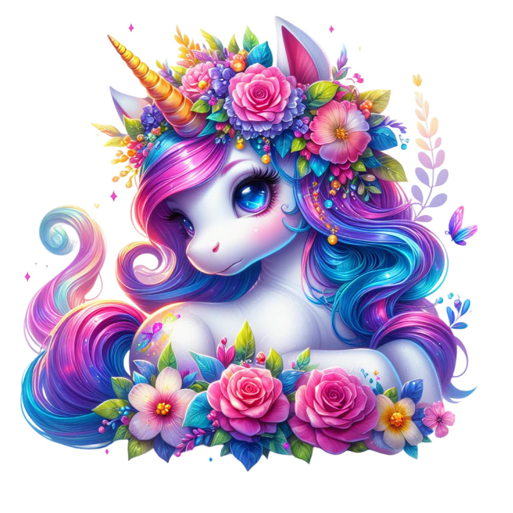 Colorful Magical Unicorn Fabric Panel 19