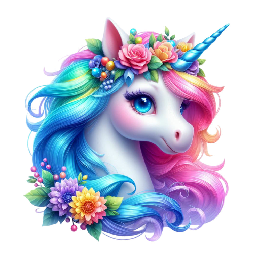 Colorful Magical Unicorn Fabric Panel 2