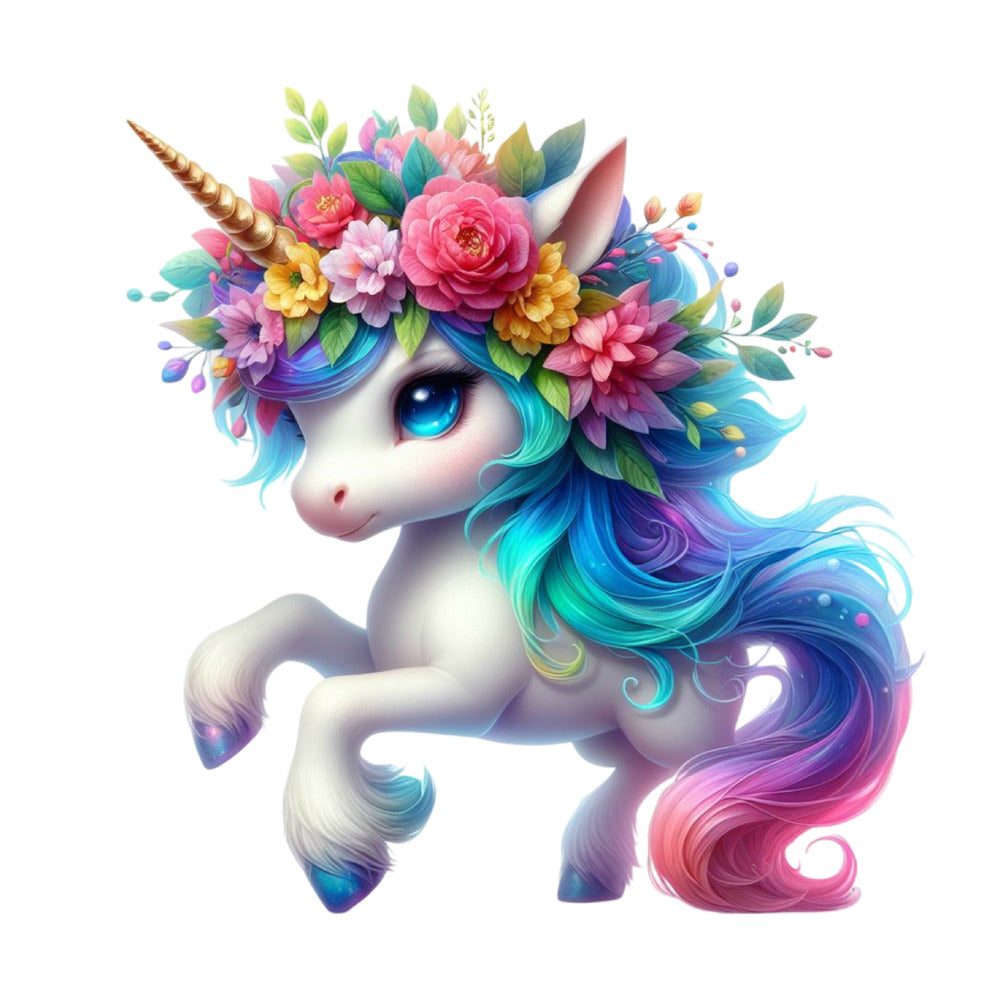 Colorful Magical Unicorn Fabric Panel 20