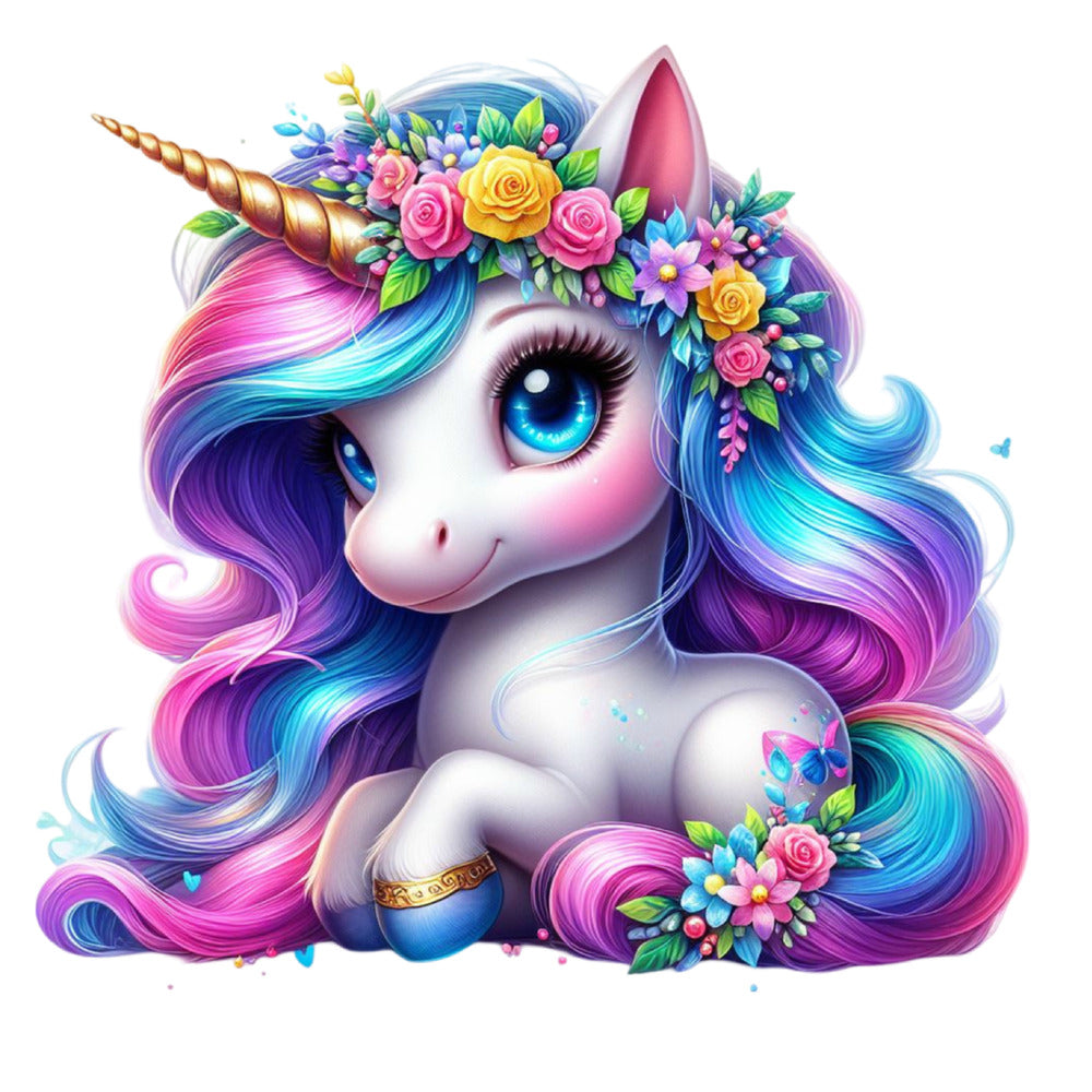 Colorful Magical Unicorn Fabric Panel 21