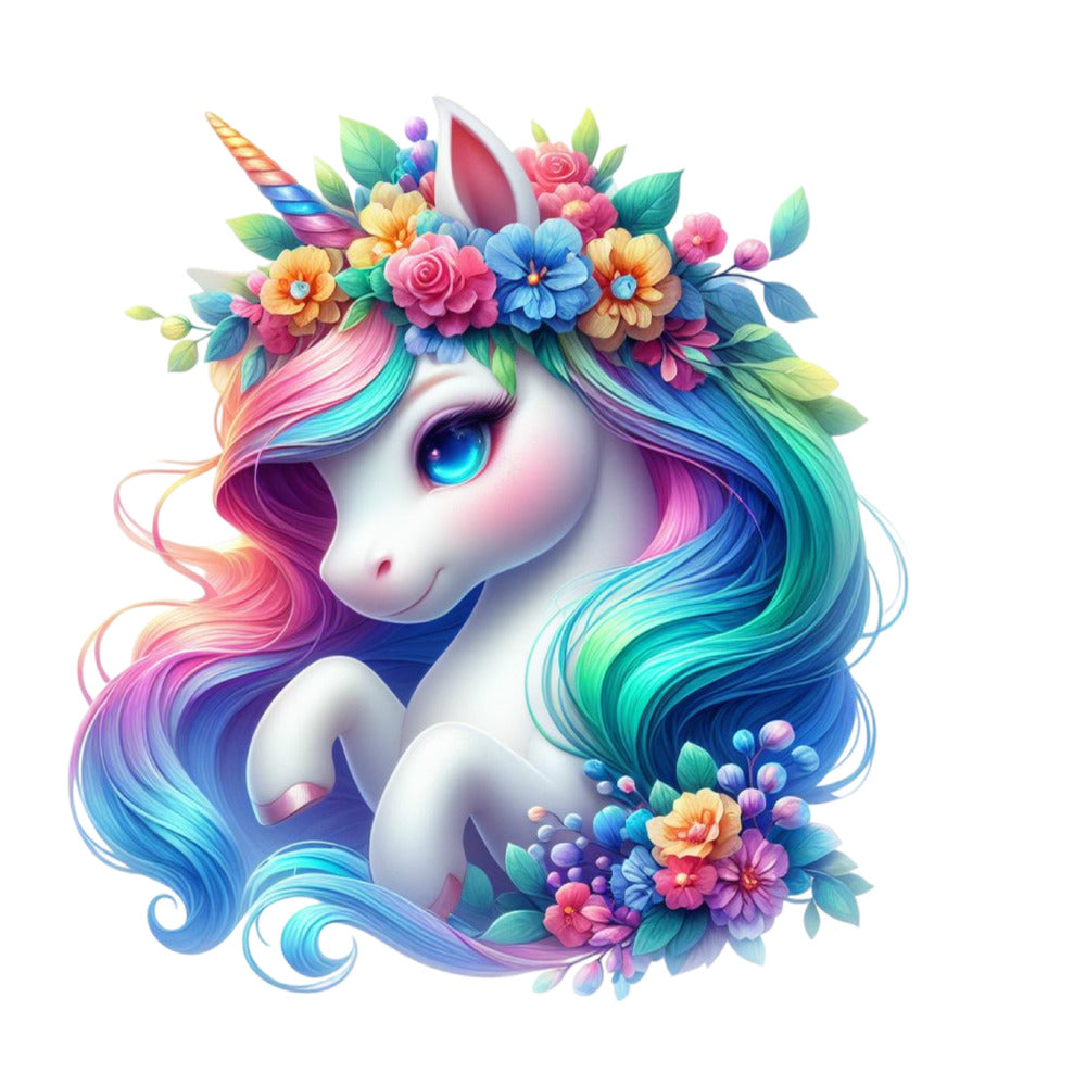 Colorful Magical Unicorn Fabric Panel 23