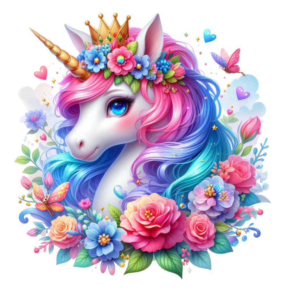 Colorful Magical Unicorn Fabric Panel 24