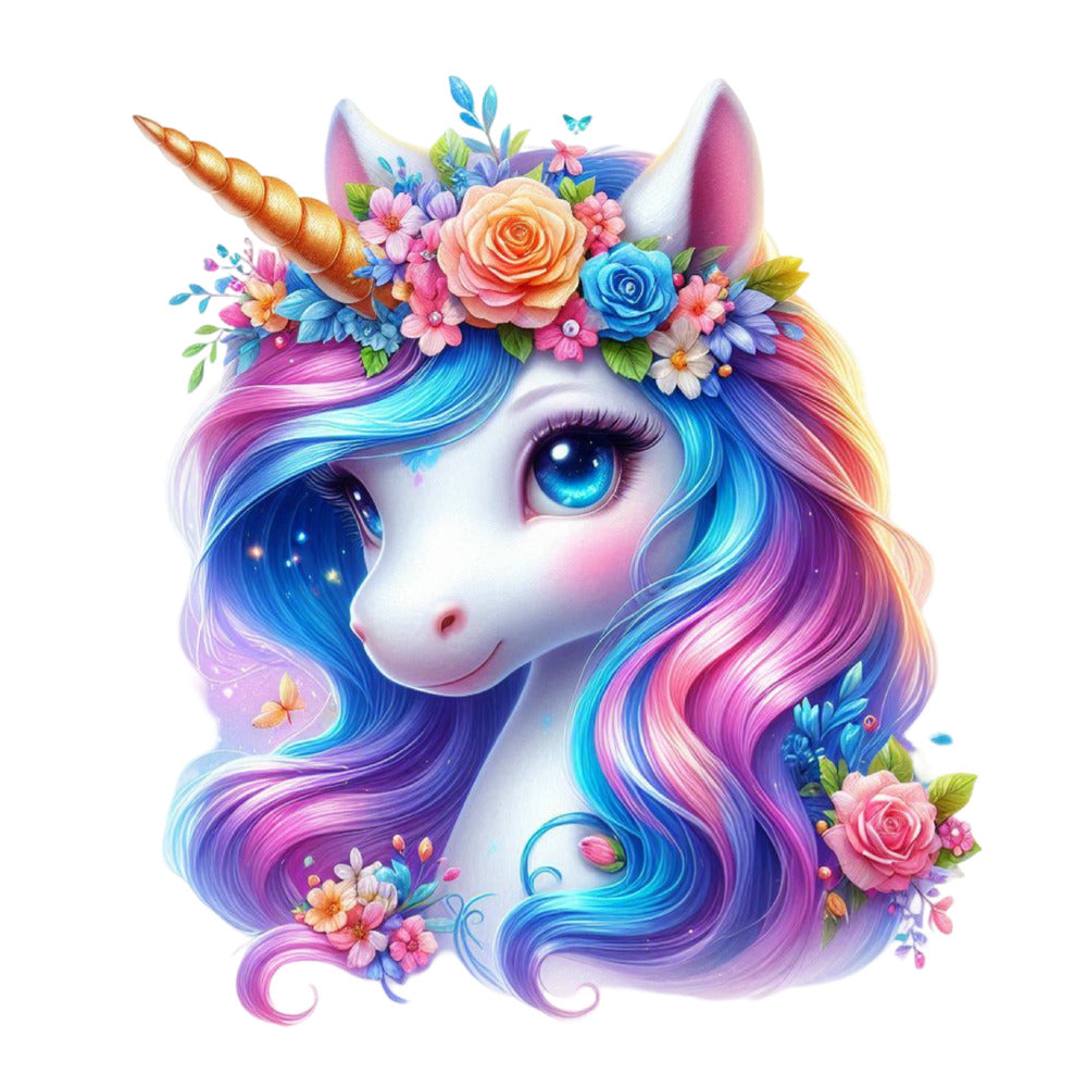 Colorful Magical Unicorn Fabric Panel 25