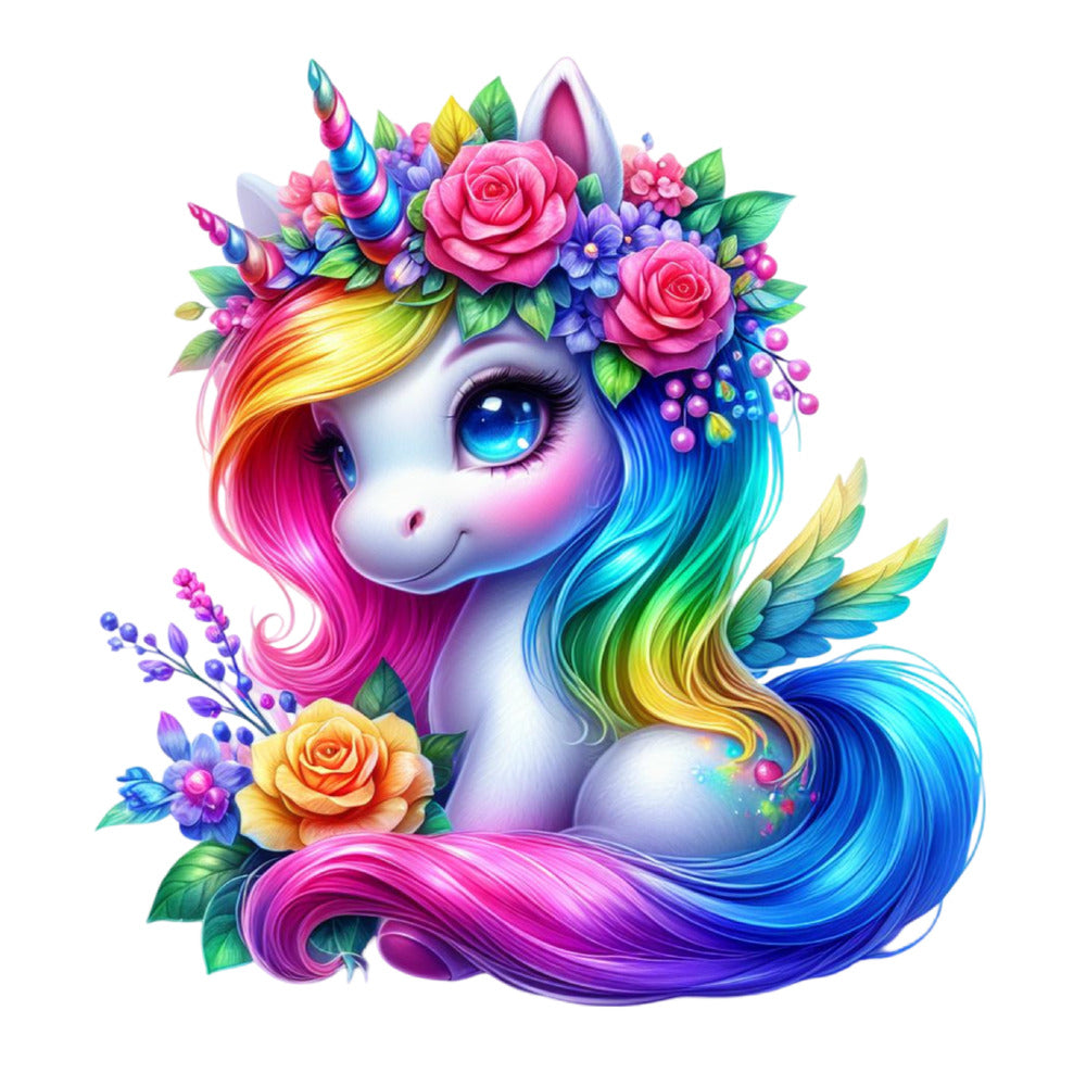 Colorful Magical Unicorn Fabric Panel 29