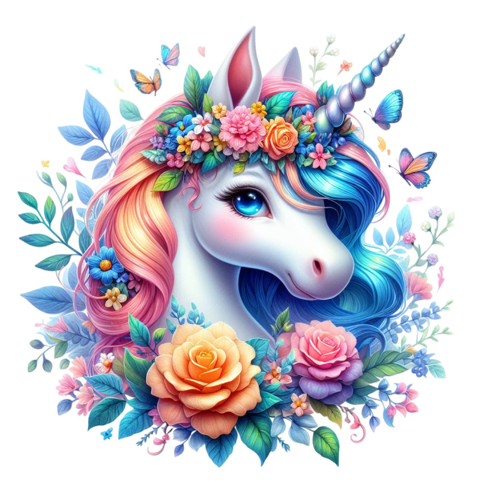 Colorful Magical Unicorn Fabric Panel 4