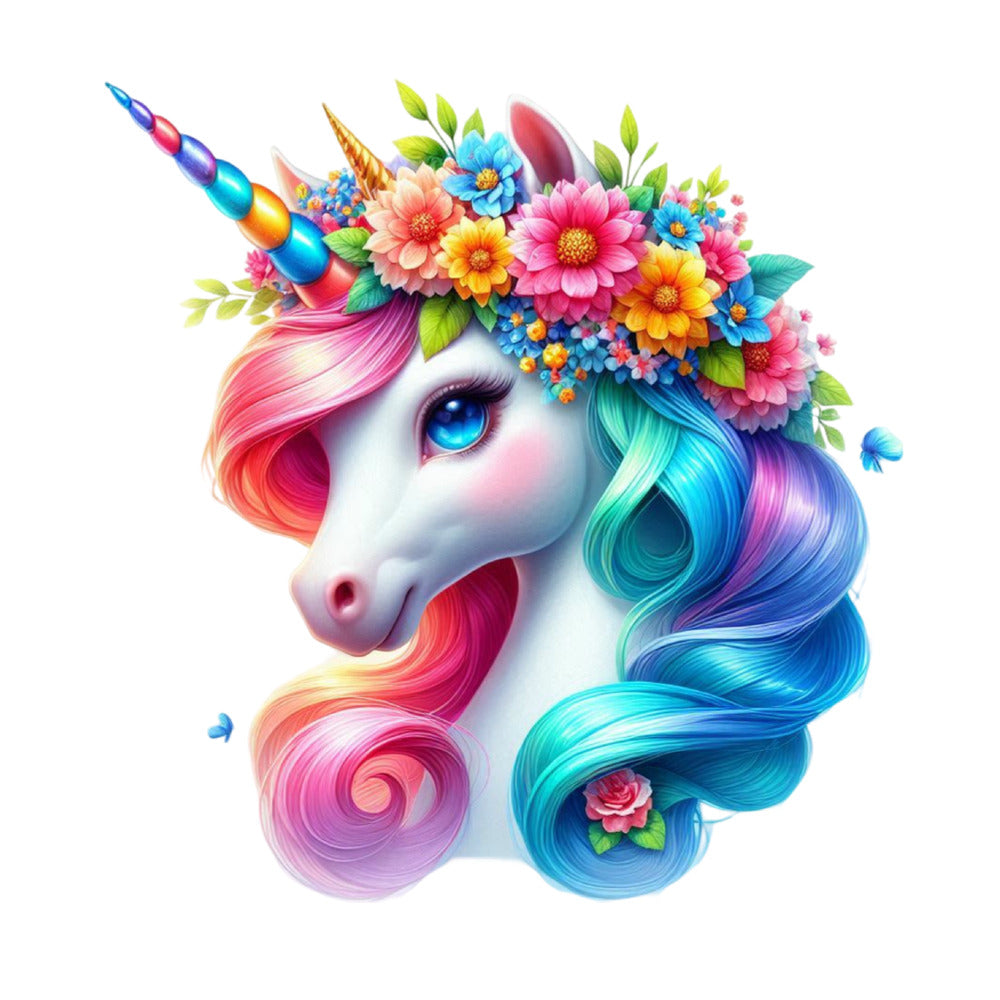 Colorful Magical Unicorn Fabric Panel 6