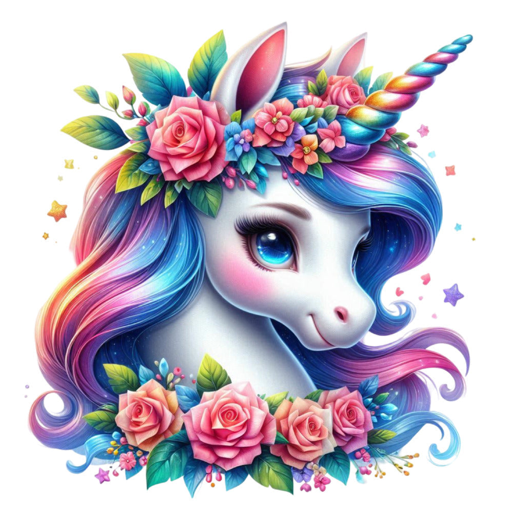 Colorful Magical Unicorn Fabric Panel 7