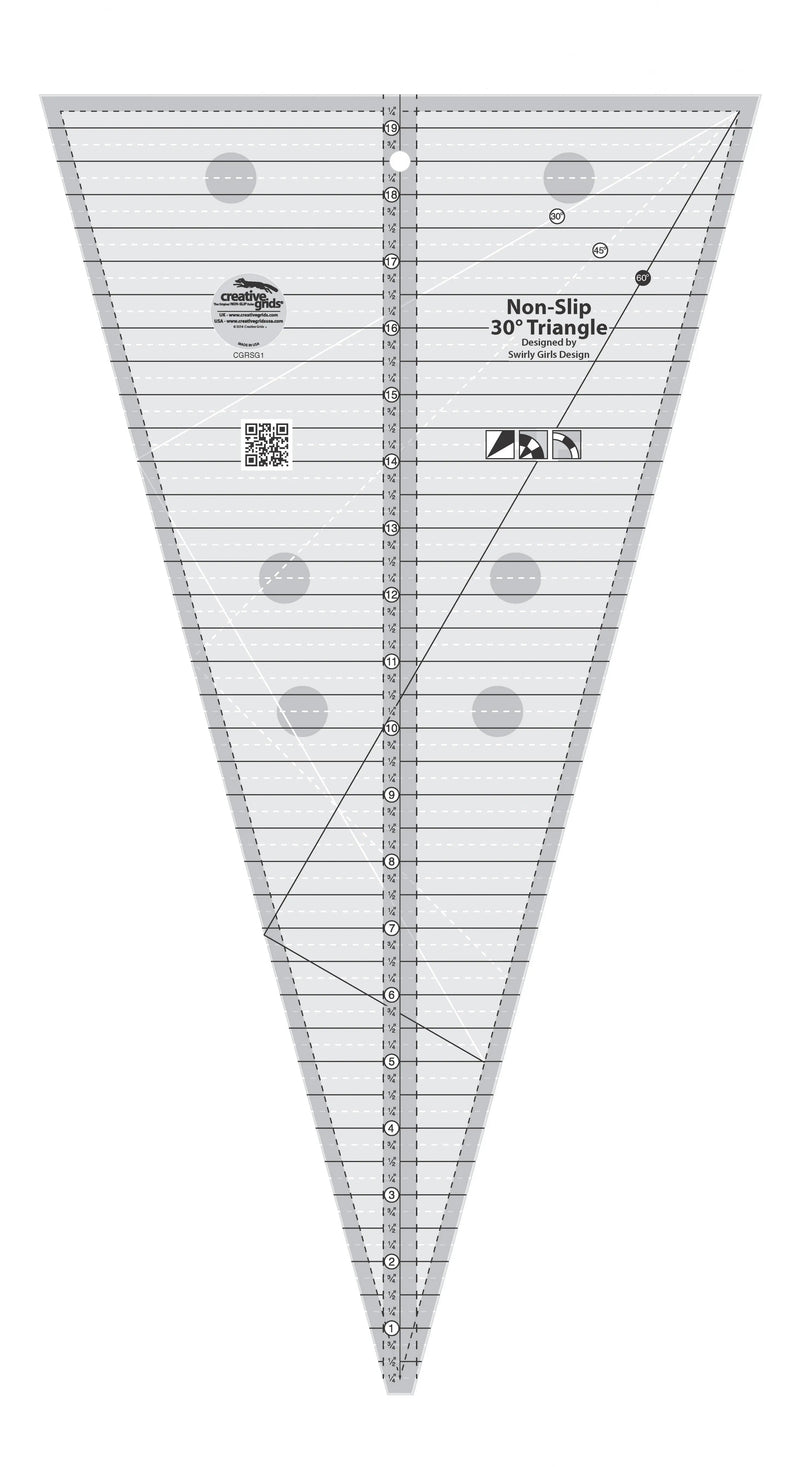 Creative Grids 30 Degree Triangle Quilt Ruler