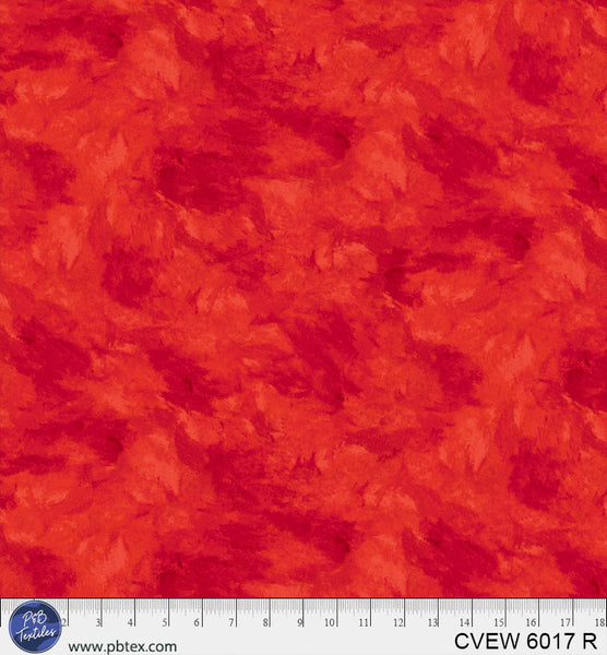 Crushed Velvet Red Cotton Wideback Fabric per yard