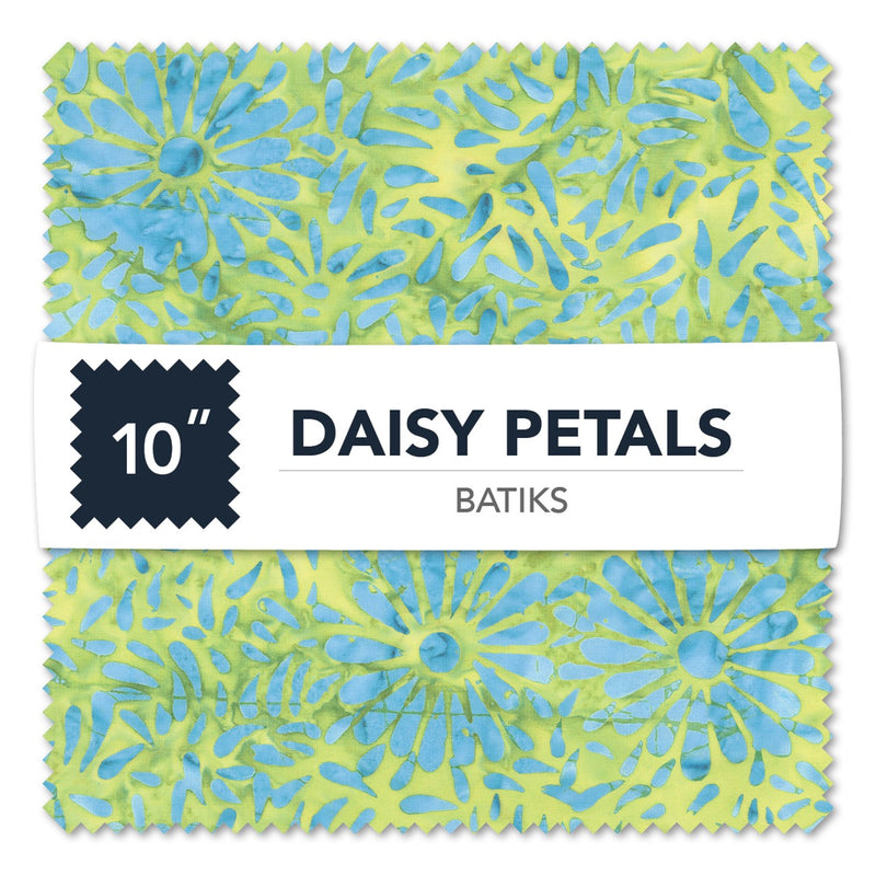 10in Squares, Daisy Petals, 42pcs