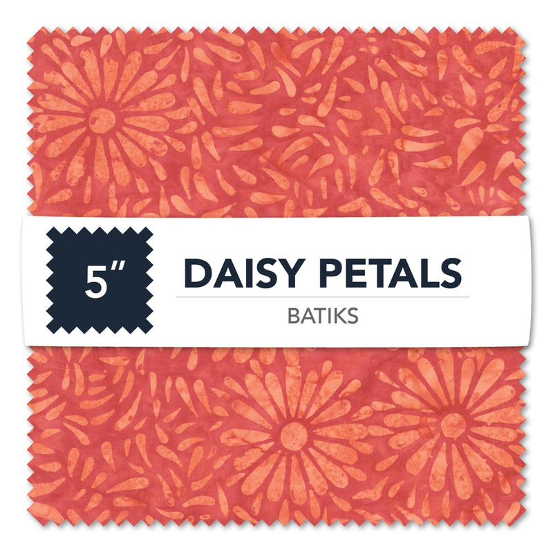 5in Squares, Daisy Petals, 42pcs