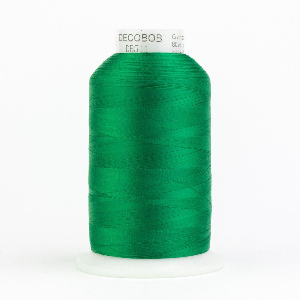 DecoBob Cottonized Polyester 80wt 6000m Emerald Green
