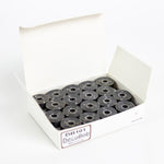 DecoBob Prewound Bobbins Size L 36ct Black