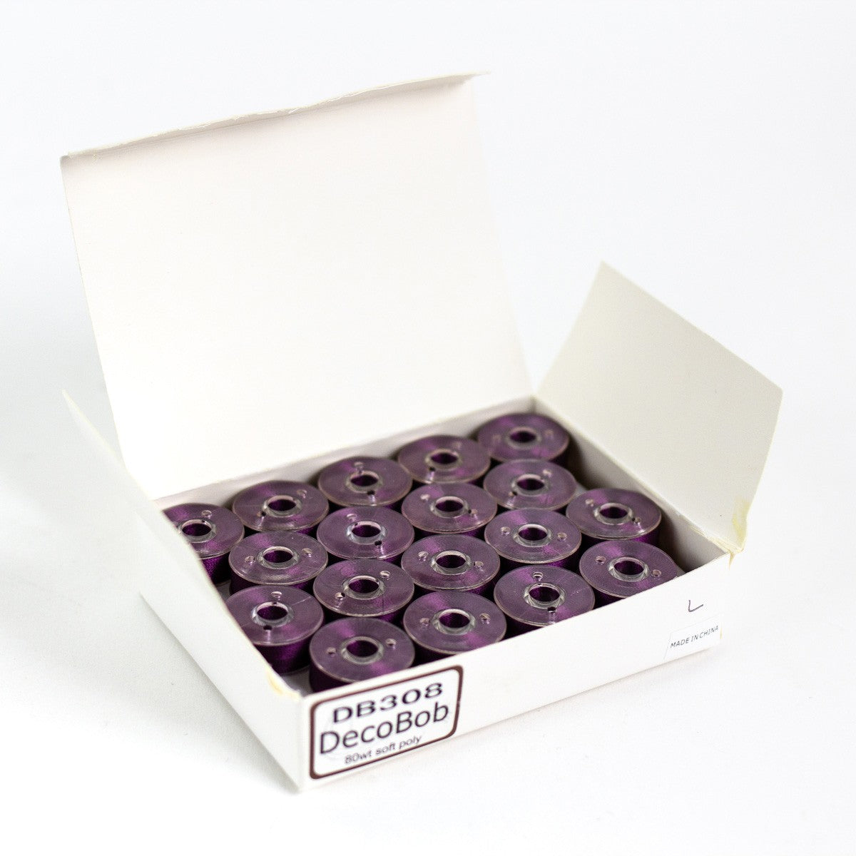 DecoBob Prewound Bobbins Size L 36ct Soft Purple
