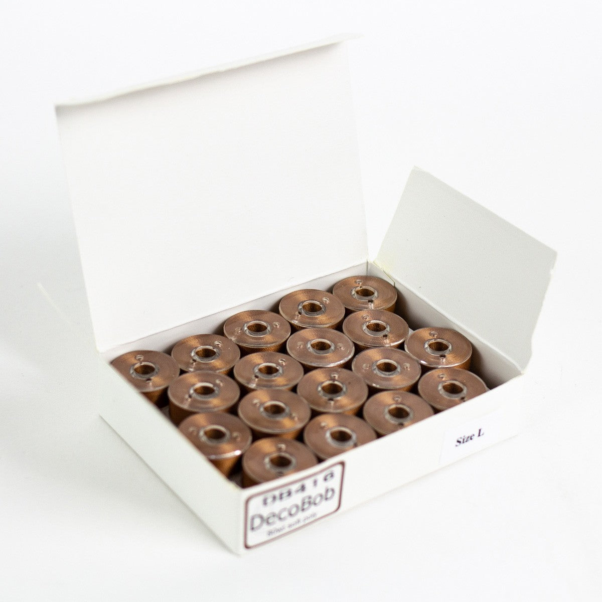 DecoBob Prewound Bobbins Size L 36ct Dk Copper