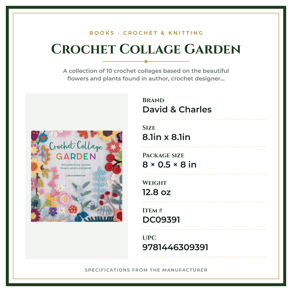 Product Specifications – Crochet Collage Garden