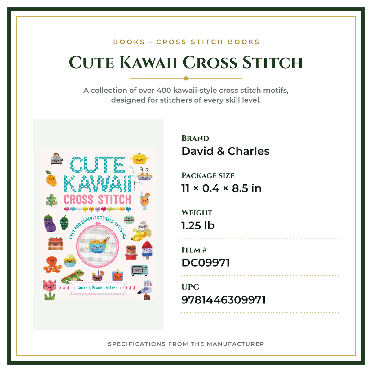 Product Specifications – Cute Kawaii Cross Stitch