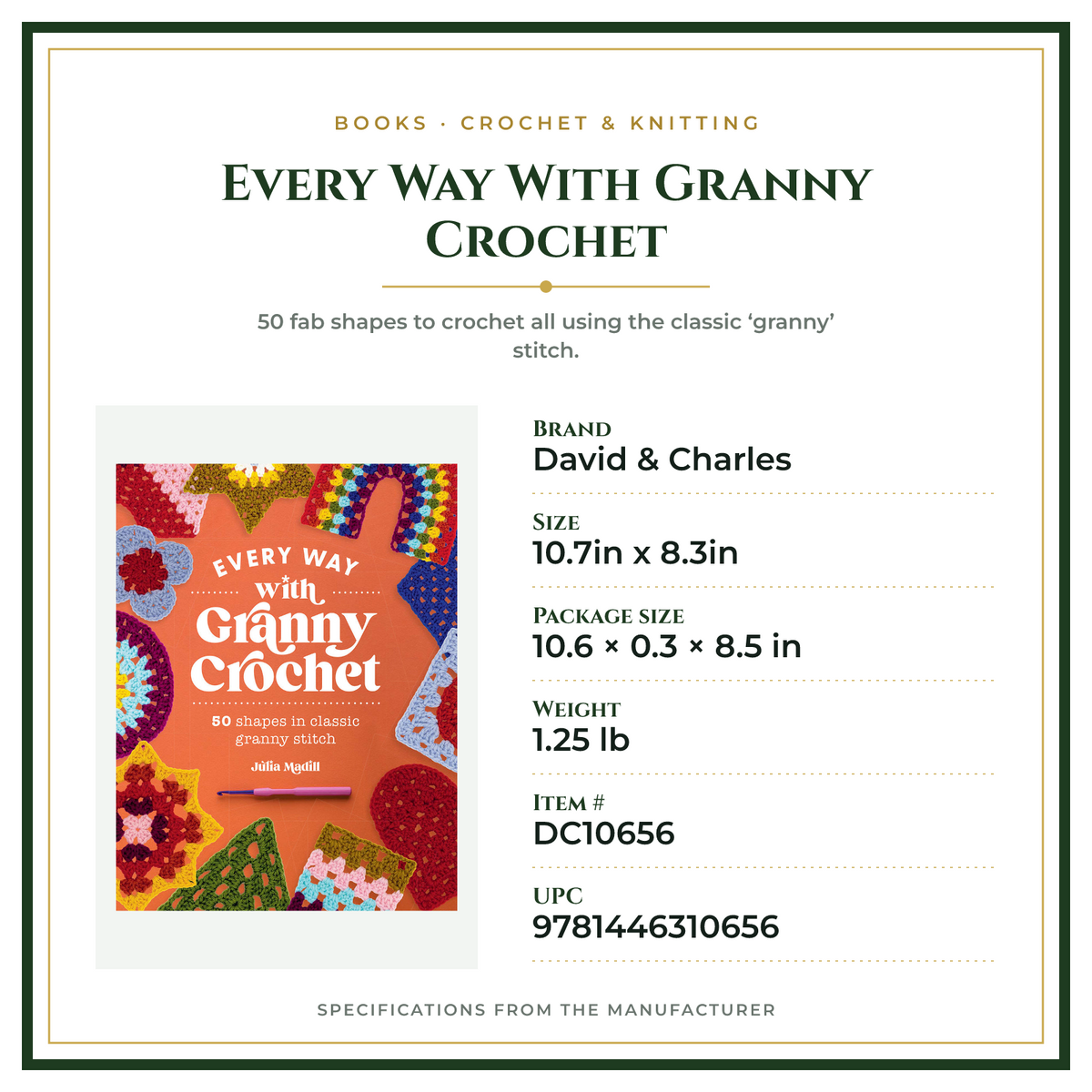 Product Specifications – Every Way With Granny Crochet